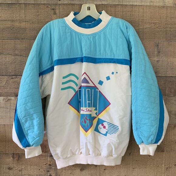 Vintage 1980’s Pasta New Wave Sweatshirt Graphic Streetwear Size S/M - Picture 1 of 7